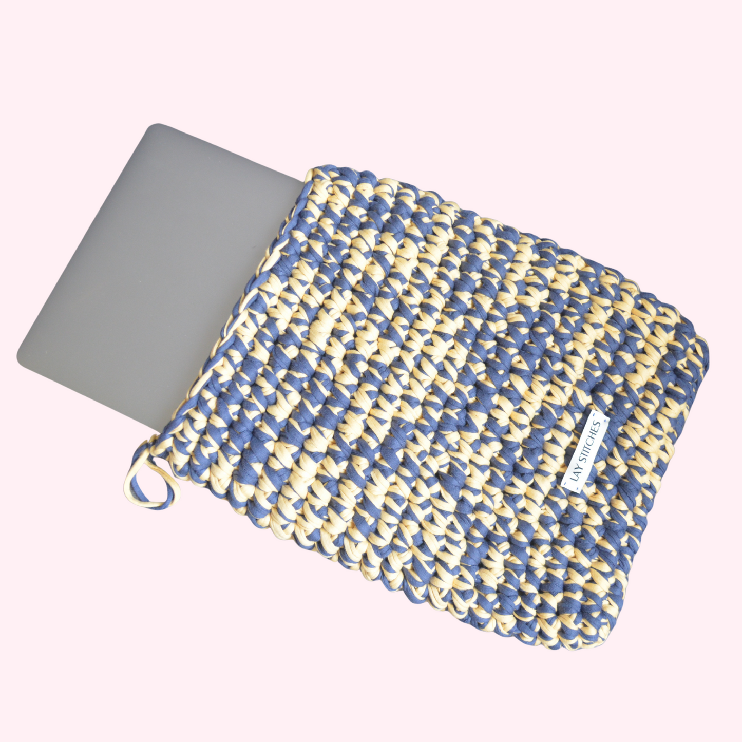 Laptop Sleeve in Bluebird & Buttercup