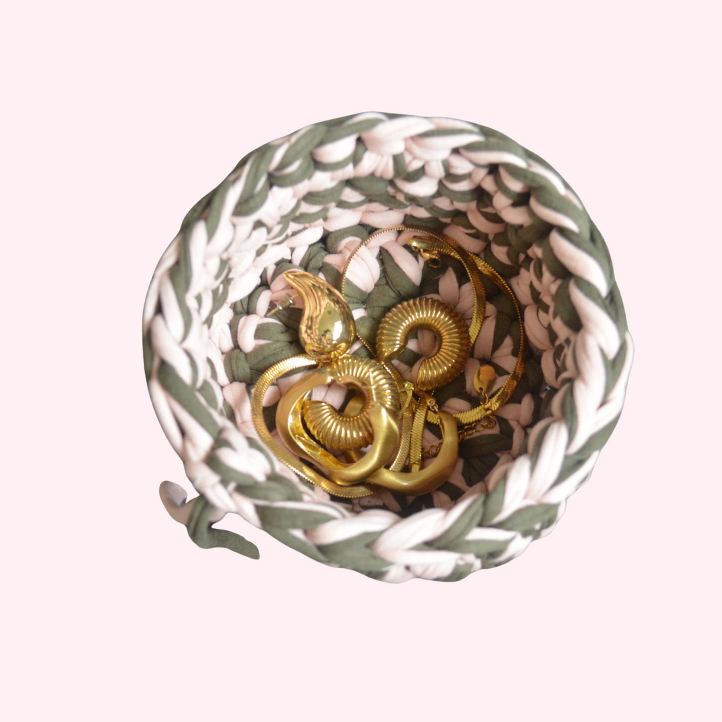 Trinket holder in Rosy Khaki