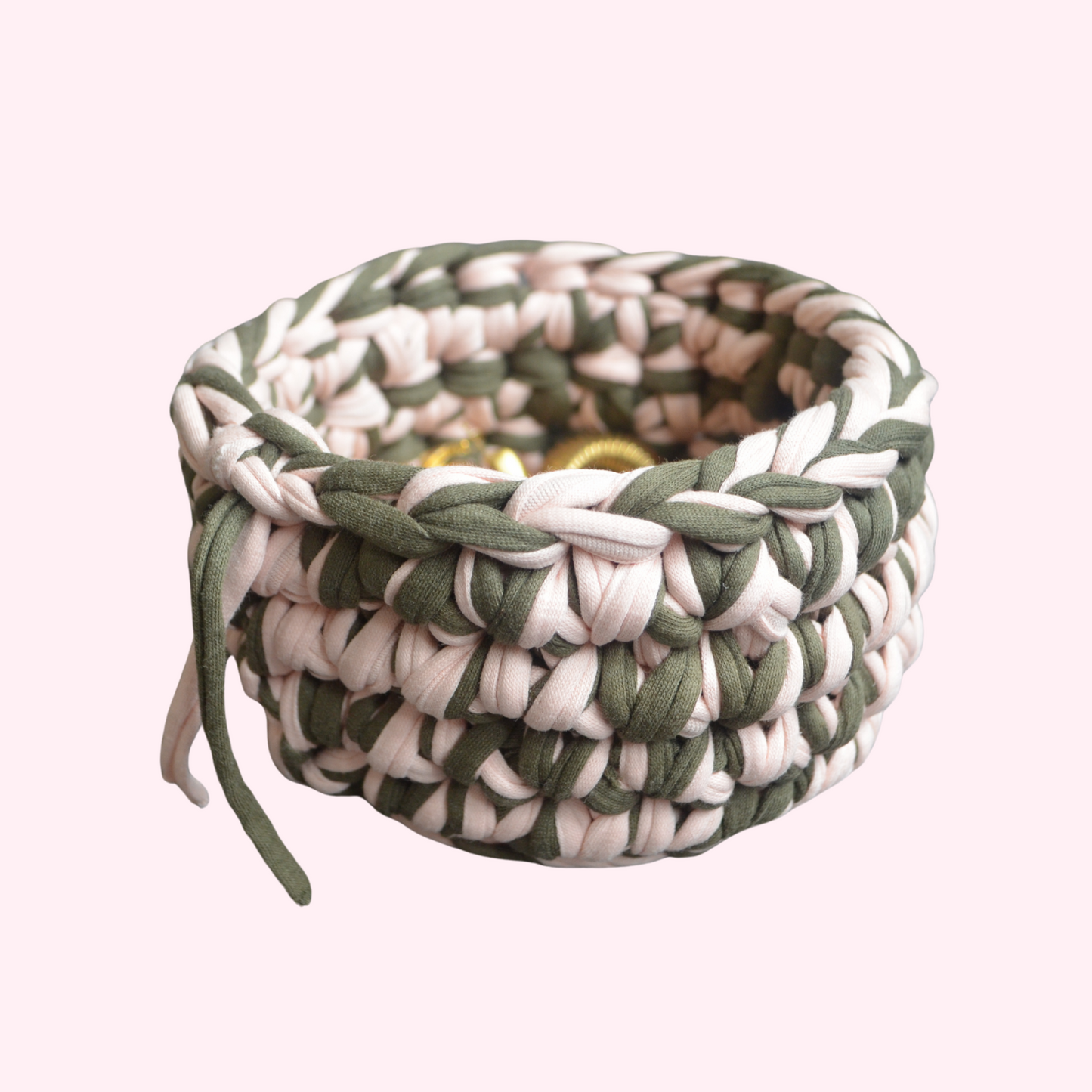 Trinket holder in Rosy Khaki